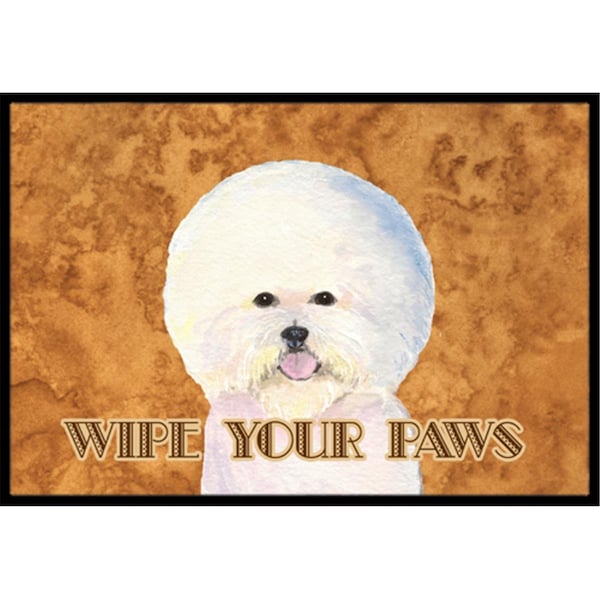 Carolines Treasures 24 x 36 In. Bichon Frise Wipe Your Paws Indoor Or Outdoor Mat SS4878JMAT - main